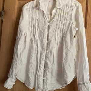 Free people M linen shirt like new